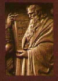 10 Commandments held by Moses