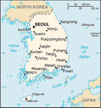 Korea map