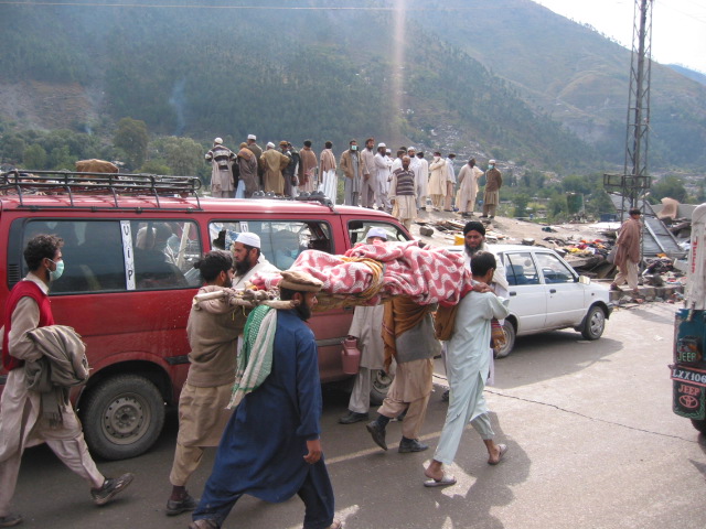 carrying the dead