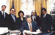 Clinton signs US Public Law