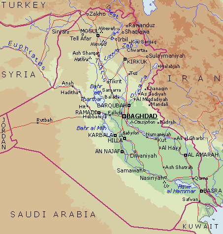 Iraq map