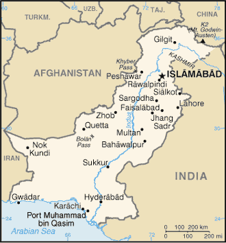 Pakistan map